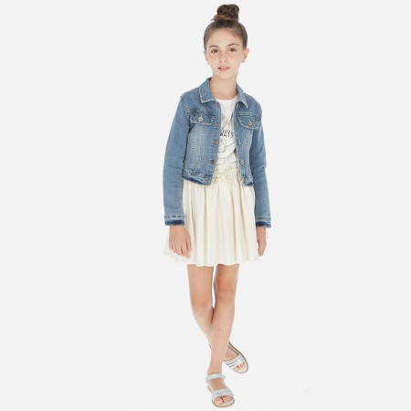 Spódnica lniana z połyskiem dla dziewczynki ostatni rozmiar 157