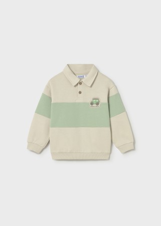 Bluza polo w pasy dla niemowlęcia Mayoral