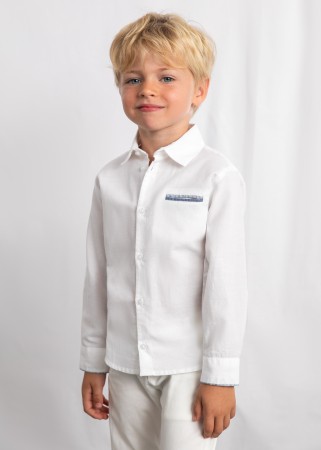 Koszula wizytowa z długim rękawem dla chłopca Mayoral