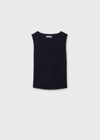 Top trykotowy na ramiączkach z wycięciem na plecach dla dziewczynki Mayoral