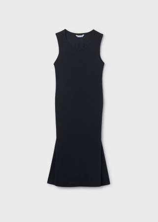 Sukienka dzianinowa długa na ramiączkach dla dziewczynki Mayoral, ostatni rozmiar 140