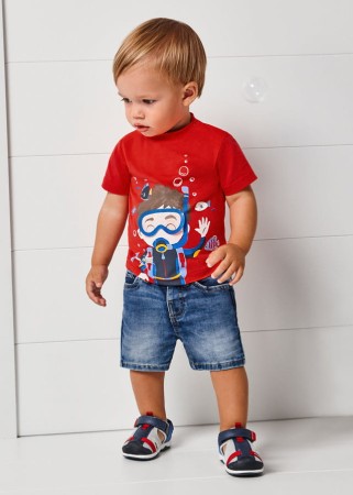 Bermudy jeansowe soft denim ostatni rozmiar 68