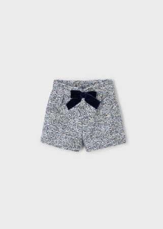 Bermudy tweed z kokardą dla dziewczynki Mayoral